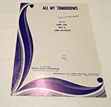 All My Tomorrows (sheet music cover)