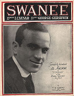 sheet music: "Swanee" 1919 Al Jolson on cover
